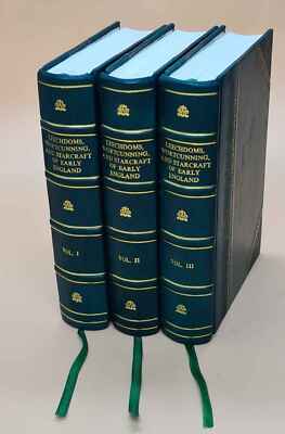 Leechdoms, Wortcunning, And Starcraft Of V. 1-3 1864-1866 Leatherbound Set Of 3-image