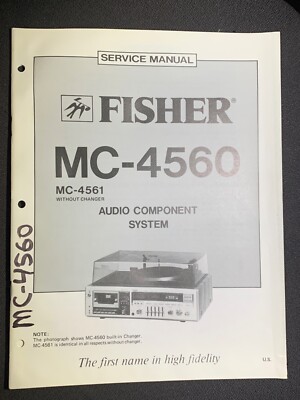 Fisher MC-4560 Service Manual Audio Component System Original-image