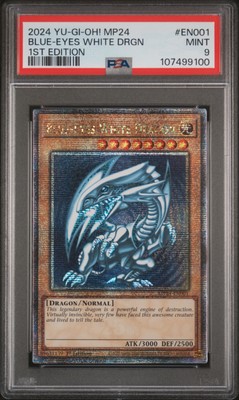 2024 YU-GI-OH! MP24-25TH ANV TIN: DUELING MIRRORS BLUE-EYES WHITE DRAGON PSA 9-image