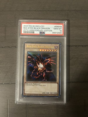 Red-Eyes Black Dragon (25th Anniversary Edition) LC01-EN006 PSA 10!-image