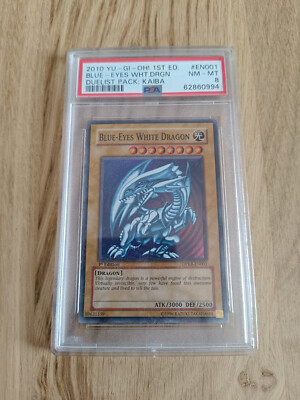 Yu-Gi-Oh! Blue Eyes White Dragon DPKB-EN001 1st Edition PSA 8 NM-MT-image