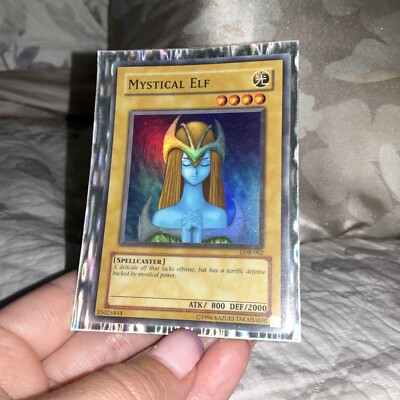 Yu-Gi-Oh! TCG Mystical Elf Legend of Blue Eyes White Dragon LOB-062 1st Edition-image