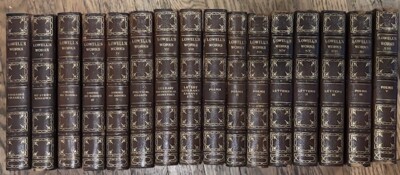 James Russell Lowell - The Complete Writings - 16 volume leather bound set-image