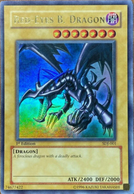 Red-Eyes B. Dragon (SDJ-001)- 1st Edition Ultra Rare - Yugioh *FREE SHIPPING-image