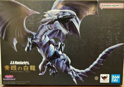 Blue Eyes White Dragon S.H.Monsterarts Bandai Yu-gi-oh! Model Statue Figure-image