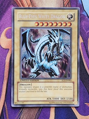 Yu-Gi-Oh - Blue-Eyes White Dragon - FL1-EN001 - Limited Edition Secret Rare - MP-image