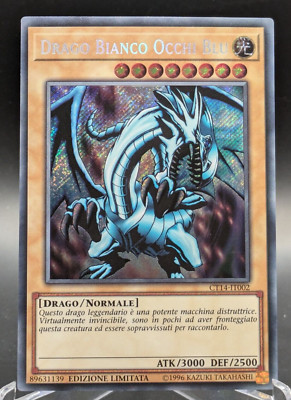 2017 Mega Tins Yugioh Italian Blue-eyes White Dragon CT14-IT002 Limited Edition-image