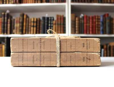 1826 History of the French Revolution Antique Decorative Book Set 2 Vols-image