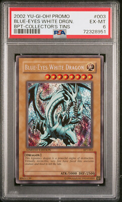 YUGIOH BPT-003 BLUE-EYES WHITE DRAGON SECRET RARE HOLO FOIL PSA 6 #72328951-image