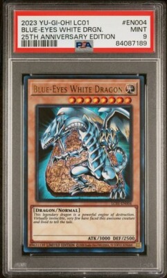 Yu-Gi-Oh TCG  Blue-Eyes White Dragon LC01-EN004 - PSA 9-image