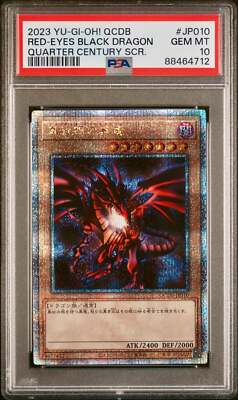 PSA 10 - Red-Eyes Black Dragon Quarter Century Rare QCDB-JP010 - Yu-Gi-Oh!-image