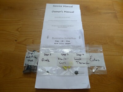 Fisher 55a amp amplifier restoration recap repair service rebuild capacitor kit-image