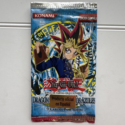 Yugioh Legend Of Blue Eyes LOB 1st Ed Booster Pack Spanish Factory Sealed-image