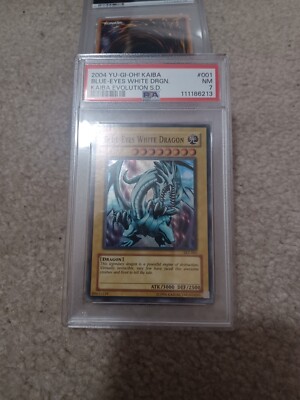 Yugioh blue eyes white dragon SKE-001 psa 7-image