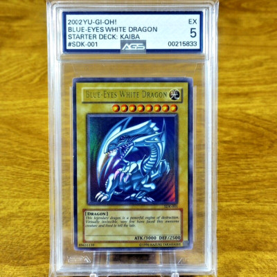 Yu-Gi-Oh! Starter Deck Kaiba Blue-Eyes White Dragon SDK-001 AGS EX 5 Holo 2002-image