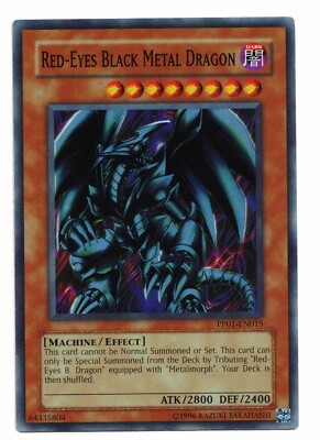 Yu-Gi-Oh Card: Red Eyes Black Metal Dragon PP01-EN015 Super Rare! NM-image