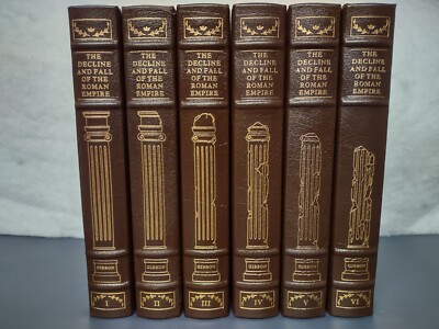 Decline and Fall of the Roman Empire by Edward Gibbon, Easton Press 6 Vol. Set-image