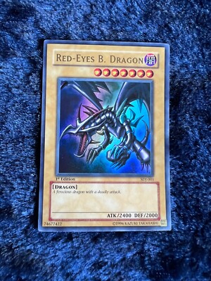 Red-Eyes B. Dragon   SDJ-001   Ultra Rare   1st Edition MP (see desc)-image