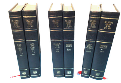Collector’s Library Of The Civil War- 6 Book Set- Leather/Gold Gilding/EX-image