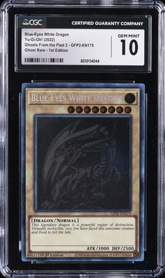 2022 YU-GI-OH! #GFP2-EN175 BLUE-EYES WHITE DRAGON CGC 10 GEM MINT-image