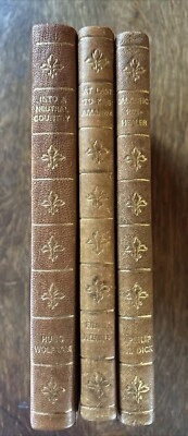 BEAUTIFUL VINTAGE LEATHER BOUND HC Set~Frank Norris~Philip Dick~Hugo Wolfram-image