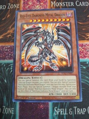 Yu-Gi-Oh! Red-Eyes Darkness Metal Dragon SDAZ-EN007 Common 1st Ed Near Mint a1/-image