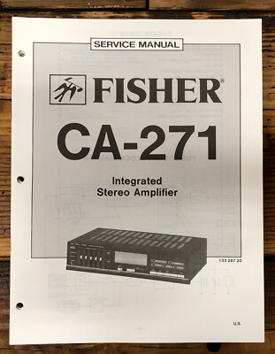 Fisher CA-271 Amplifier  Service Manual *Original*-image