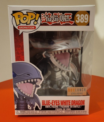 Funko POP! Animation Blue-Eyes White Dragon #389 Yu-Gi-Oh! BoxLunch Not Mint Box-image