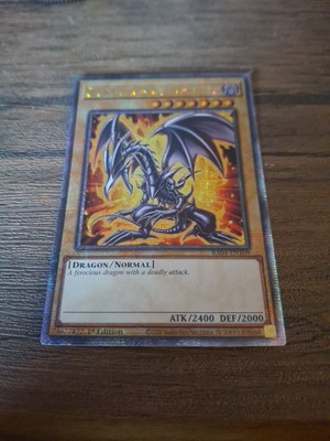 Yugioh Red-Eyes Black Dragon MP22 Art 7 RA04-EN109 1st Edition QCSR NM -image