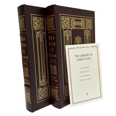 new Easton Press LIFE LENIN Louis Fischer Limited Edition Leather Bound 2v Set-image