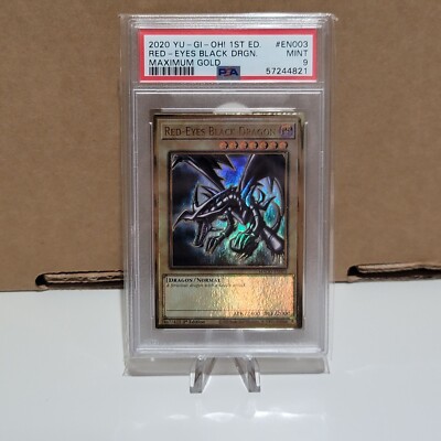 2020 Maximum Gold Red-Eyes Black Dragon 1st Edition MAGO-EN003 PSA 9-image