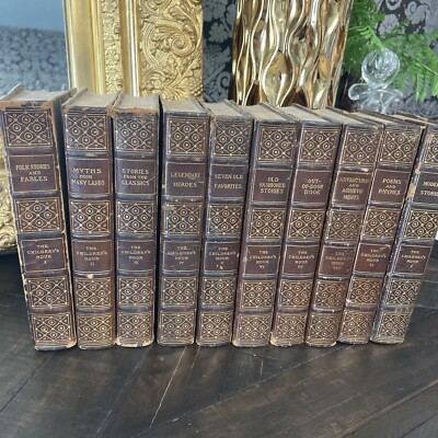 Rare Antique 1907 The Children's Hour in 10 Volumes Illustrated by Eva Tappan-image