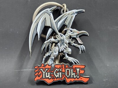 Yugioh 1996 Red Eyes Black Dragon Keychain PSG-image