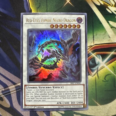 Yugioh! Red-Eyes Zombie Necro Dragon SR07-EN041 Ultra Rare 1st Edition NM-image