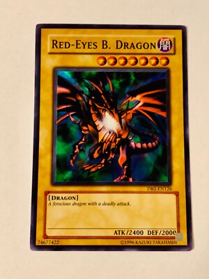 Yugioh Red Eyes B. Dragon DBI-EN126 Super Rare Excellent Condition -image