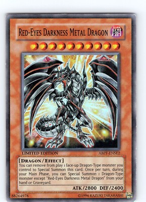 Yu-Gi-Oh Red-Eyes Darkness Metal Dragon ABPF-ENSE2 Limited Edition Super Rare LP-image