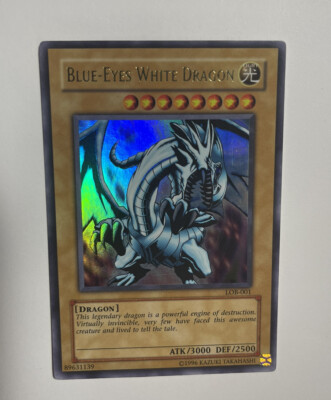 Yugioh - Blue Eyes White Dragon - LOB-001 Ultra Rare Holo-image