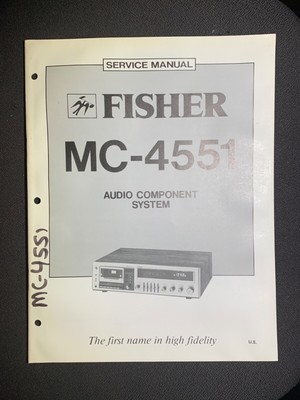Fisher MC-4551 Service Manual Audio Component System Original-image
