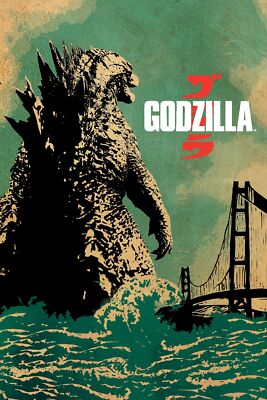 Godzilla (2014) Movie Poster FRIDGE MAGNET-image