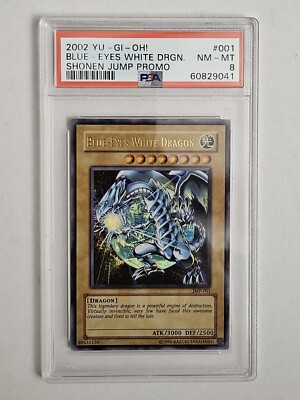 Blue Eyes White Dragon JMP-001 Shonen Jump Promo (PSA 8) Yu-Gi-Oh! Card-image