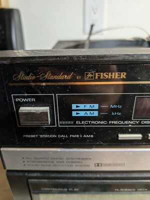 Fisher Stereo System Vintage 1980s Works!!-image