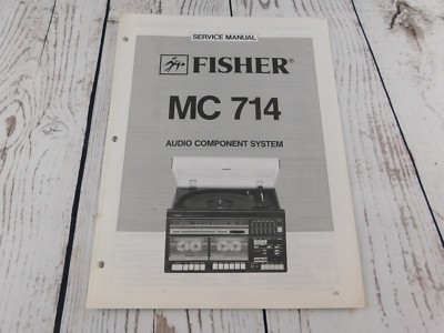 FISHER MC-714 Audio Component System SERVICE MANUAL w/wiring diagram-image