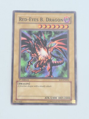 Yu-Gi-Oh! TCG Red-Eyes B. Dragon SD1-EN002 1st Edition-image