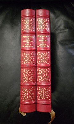 VTG Easton Press Democracy in America by Alexis de Tocqueville 2 Vol Leather Set-image