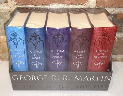 Game of Thrones Collector Leather Bound Book Set of 5:  A Song of Ice and Fire-image