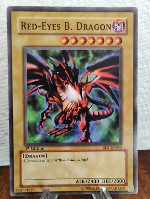 YU-Gi-Oh! - Red Eyes B. Dragon - SD1-EN002 1st Edition-image