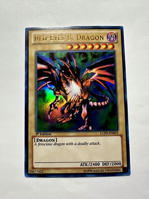 YuGiOh! Red-Eyes B. Dragon - LCJW-EN003 - 1st Edition - Ultra Rare - Near Mint-image