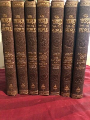 1924-The World and It’s People -World History Book Set Vol. I-VII Complete First-image
