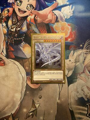 Blue-Eyes White Dragon - MVP1-ENG55 Gold Rare NM 1st ed Yugioh Card-image