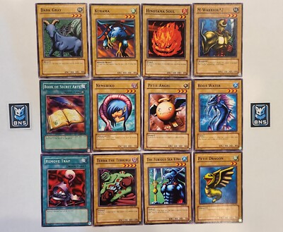 Yugioh 2002 Legend of Blue Eyes White Dragon LOB - 12 Specific Unlimited Commons-image